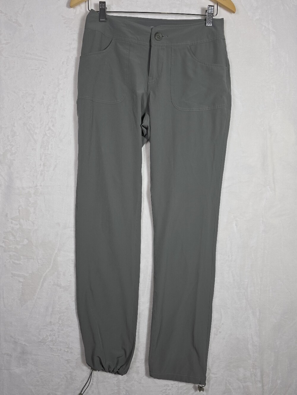 Ascend Women's Sage Green Hiking Pants Size 4 Stretch Adjustable Hem - Picture 2 of 10